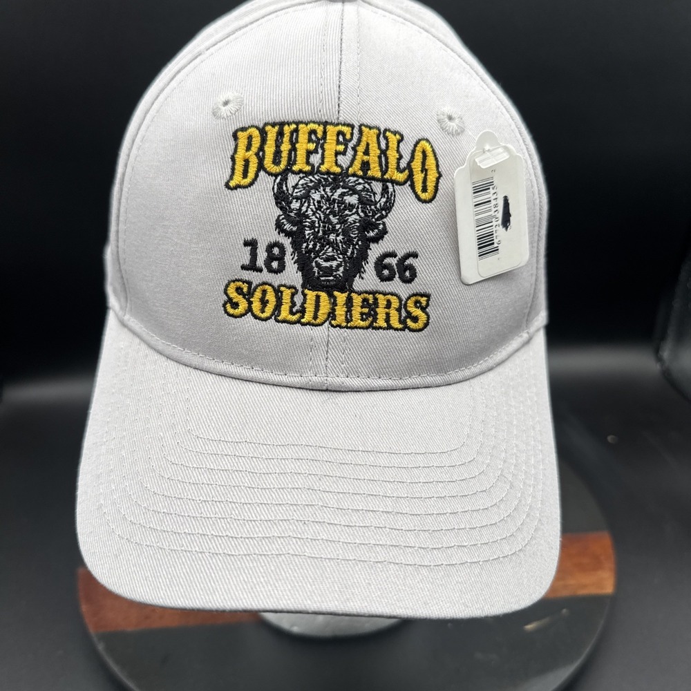 Buffalo Soldiers Hat Cap Strap Back Mens Embroidered 1866- New With Tags
